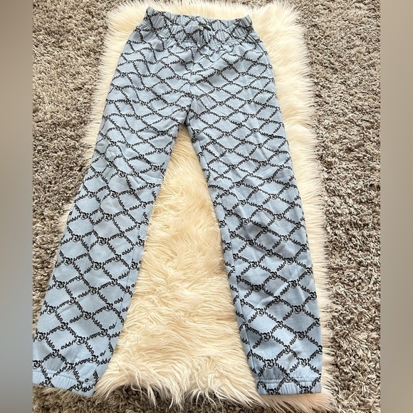 Light Blue Patterned Pants - Picture 1 of 3